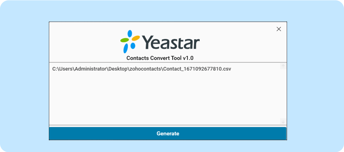 Contacts Convert Tool
